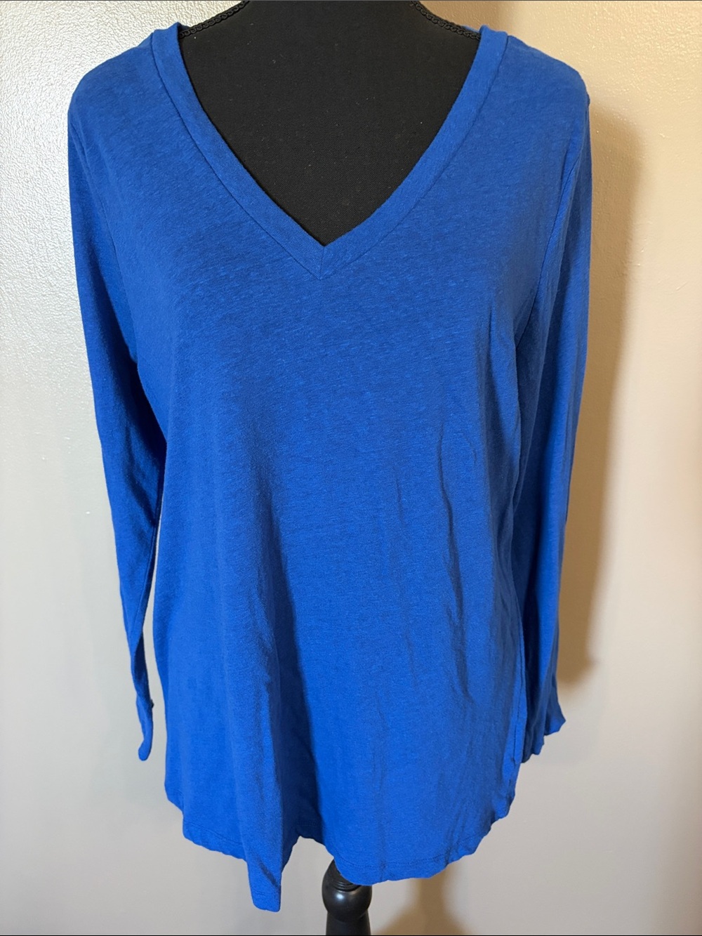 Old Navy Royal Blue V-Neck Long Sleeve Top